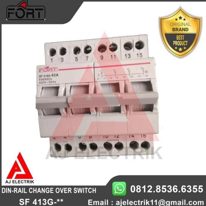 - HRG DISKON Fort COS Din Rail 4Pole 25 - 63Ampere SF419G / COS Model MCB