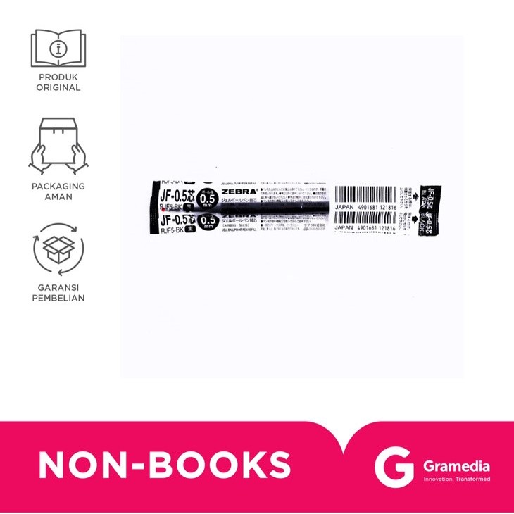 

Gramedia Bintaro - Zebra Sarasa Refill Jf Fine 0.5 Black