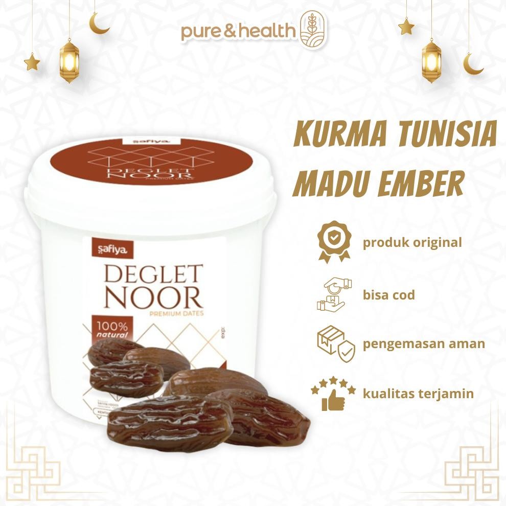 

Kurma Tunisia Tanpa Tangkai Ember Safiya 850gr Pure Sukkari Dates Natural Super Food