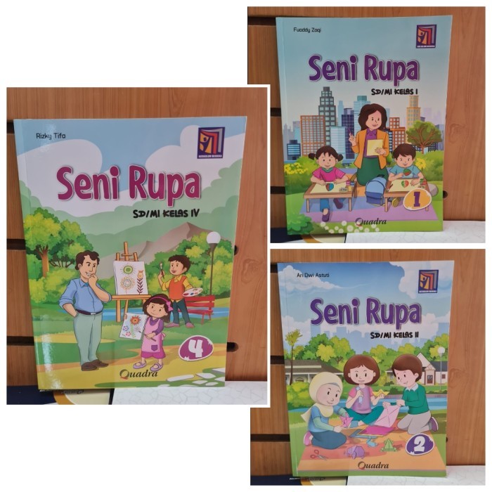 

New Buku SD Seni Rupa Kelas 1 2 4 5 Kurikulum Merdeka Quadra