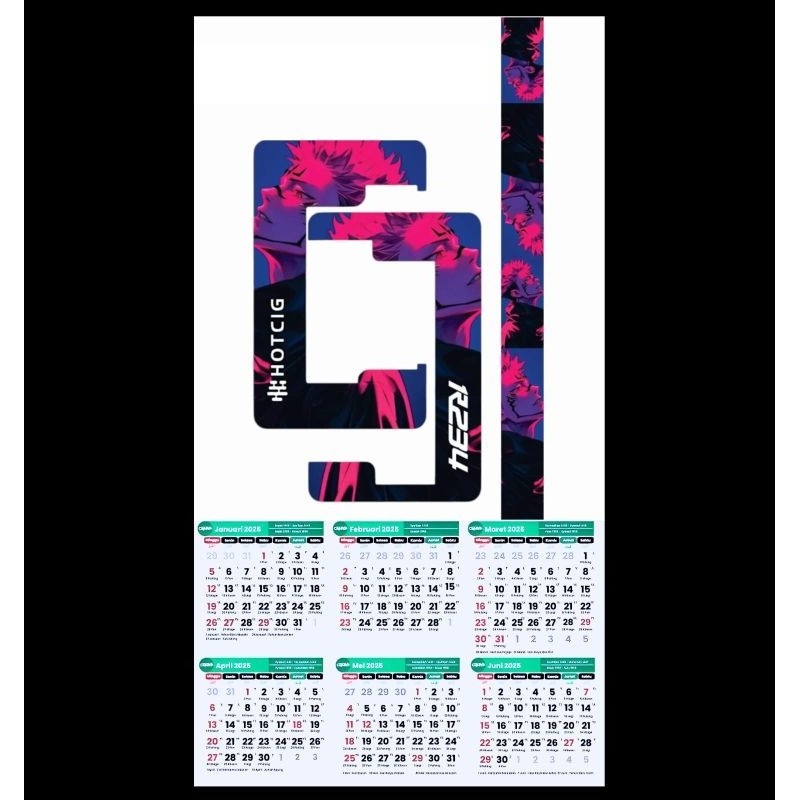 

*PromoTerjangkau* Kalender Baru Tahun233234 Garskin Wrap Stiker Premium / X Casing Case COD