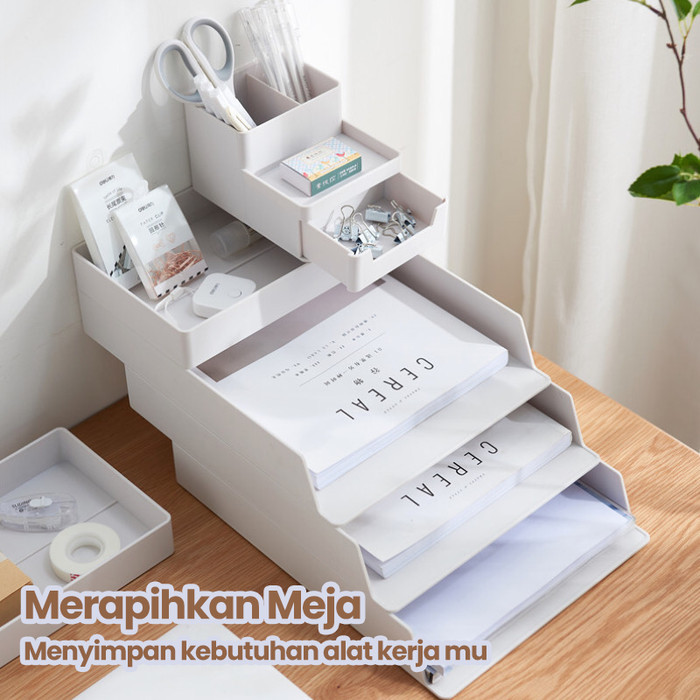 

Mainland Rak Meja Organizer Tempat Penyimpanan Alat Tulis Hsb120