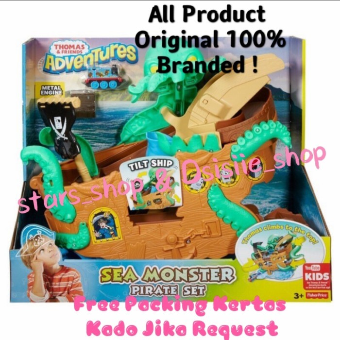 PROMO Thomas & Friends Sea Monster Pirate Set Original / Track Kereta