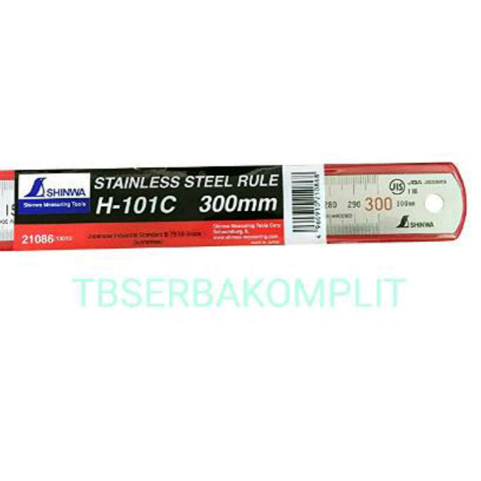 

Metric Scale mili 13013 penggaris Shinwa 101C H101C 30 cm stainless ss