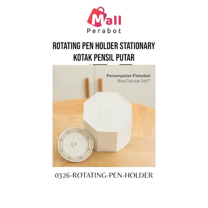 

Tempat Penyimpanan Serbaguna Box Alat Tulis & Makeup Putar Rotating