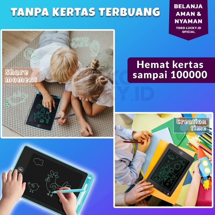 

Mainan Anak Papan Tulis Lcd Writing 8.5 Inch Tablet Menulis Menggambar