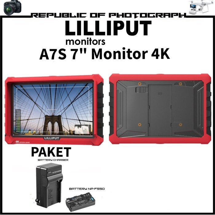 LILIPUT A7S 7" Monitor 4K HDMI / LCD MONITOR LILIPUT A7S 4K