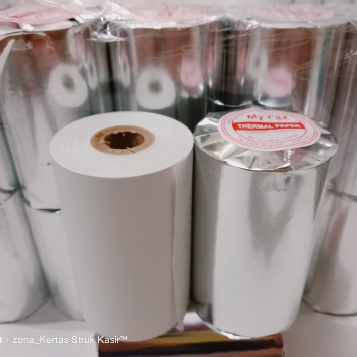 

TERLARIS! kertas thermal 80x50 paket 10 Roll struk printer ukuran 80mm