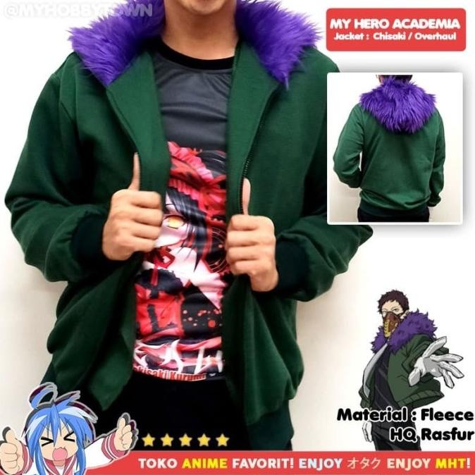 Bagus  Jaket Anime Boku No Hero Academia Kai Chisaki Overhaul Bulu Set Gloves Premium