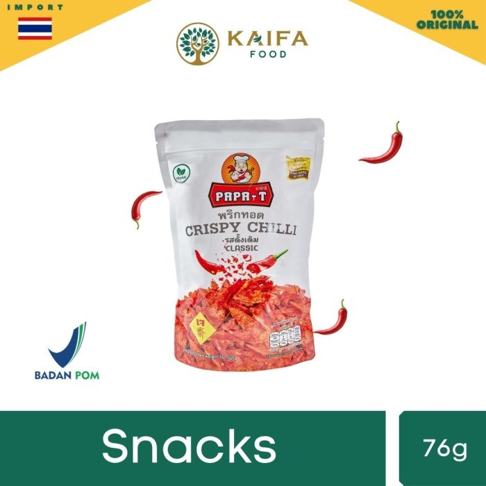 

HOT SALE! PAPA-T Crispy Chili - Keripik Cabai khas Thailand