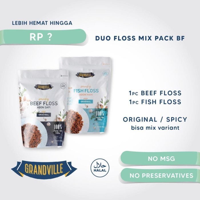 

GRANDVILLE ABON SAPI & IKAN CRUNCHY DUO MIX PACK