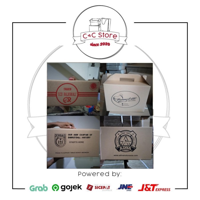 Kardus Box Karton Custom Polos Atau Logo Pre Order