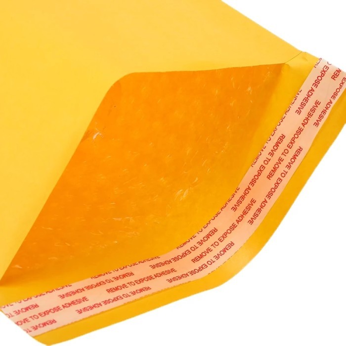 

TERMURAH 10/30/50 Buah Kertas Kraft Kuning Amplop Gelembung Kemasan Ma