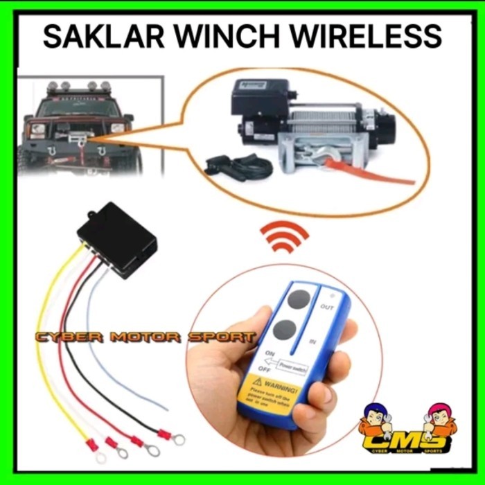 PROMO Saklar winch remot kontrol. sakelar wireless untuk winch derek mobil.