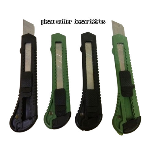 

Cutter Besar KeyLock isi 12Pcs Pisau Kater Besar