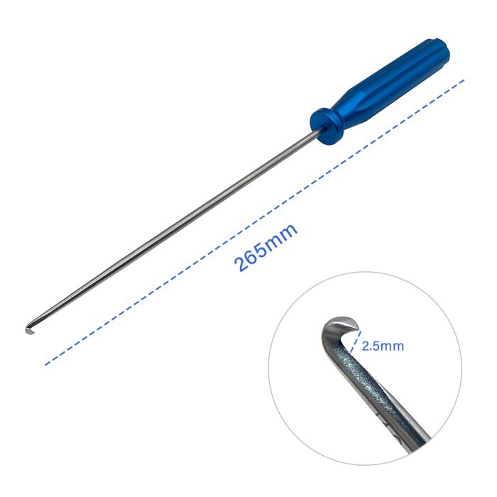 Stainless Steel Sports Medicine Aluminum Handle Hook Basic Surgical Tools for Sports Medicine Knee J