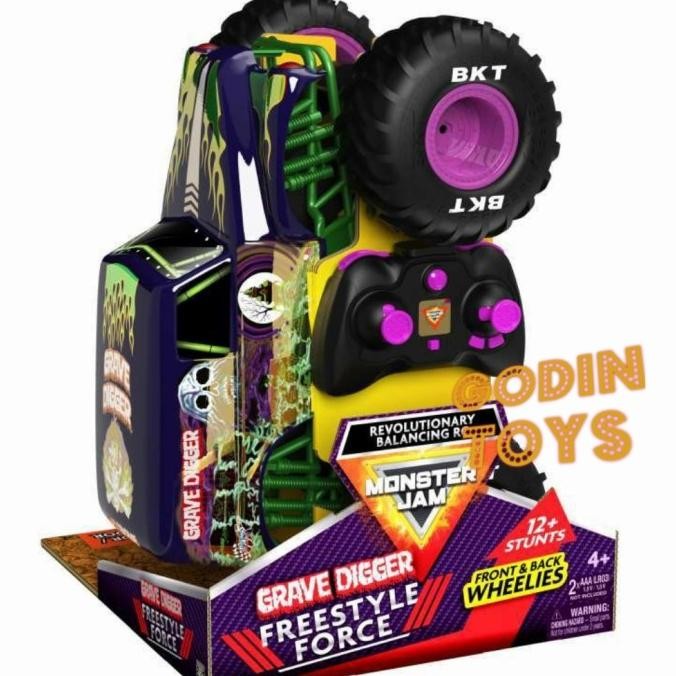 Monster Jam Freestyle force Grave digger RC Spin master