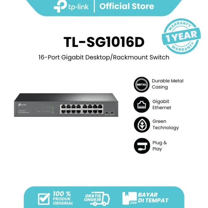 TP-LINK TL-SG1016D 16 port Gigabit