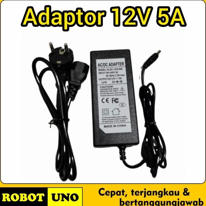 TERBARU - Adaptor 12V 5A Power Supply 12 Volt 5 Ampere