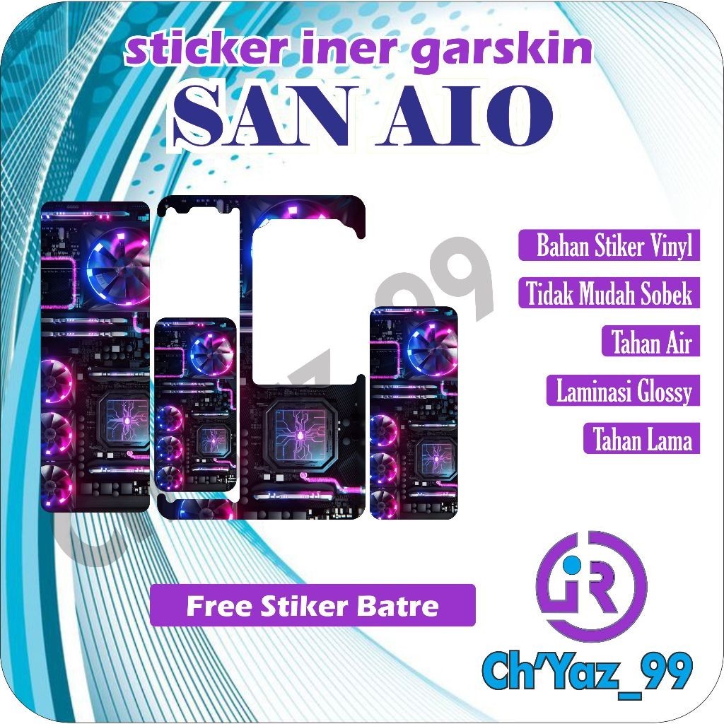 

*PromoTerjangkau* Glossy San A10 Iner Garskin Wrap Stiker Premium / X Casing Case COD