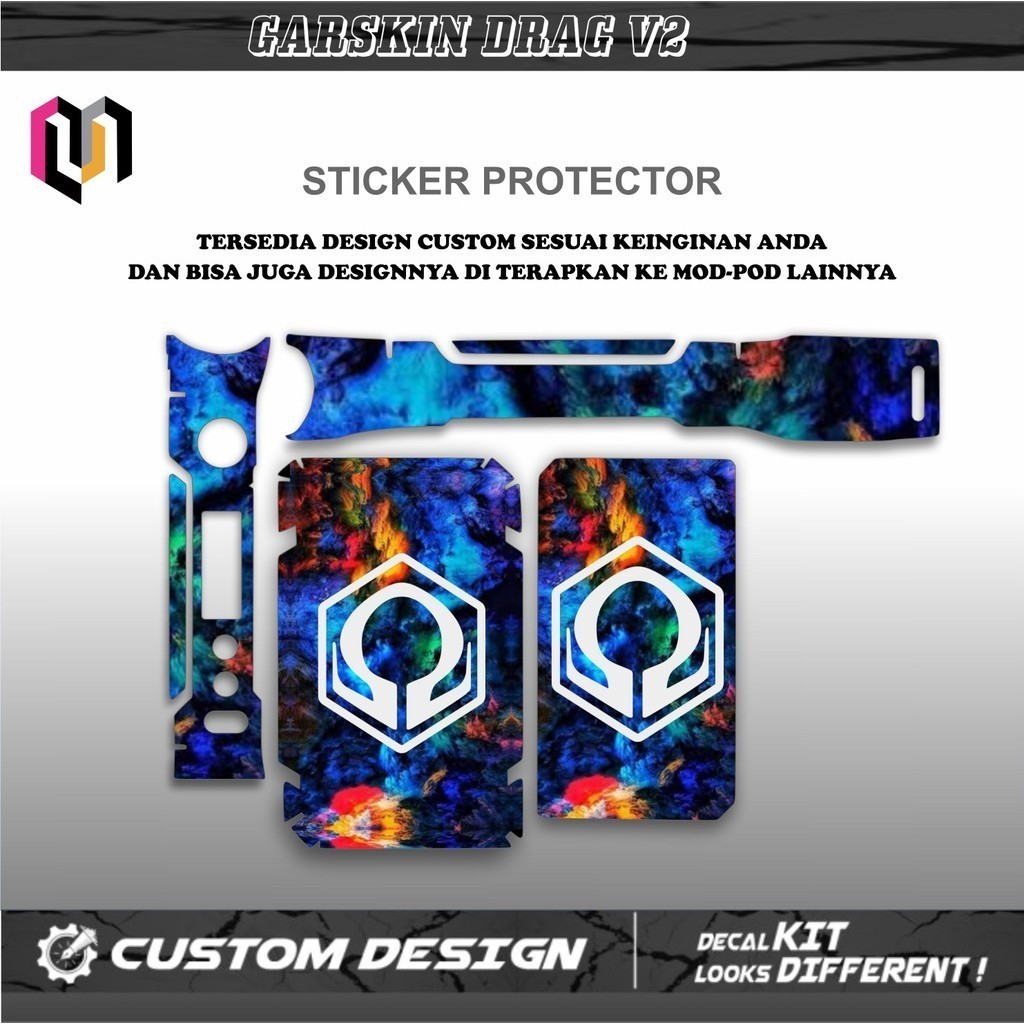 

*PromoTerjangkau* Drag V2 Req Garskin Wrap Stiker Premium / X Casing Case COD