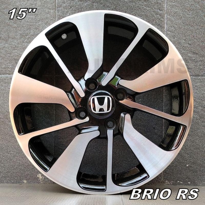 Velg Brio Rs R.15 Model Ori 100% For Brio & Mobilio (Harga 1 Set Isi 4 Velg) Free Paking Kayu