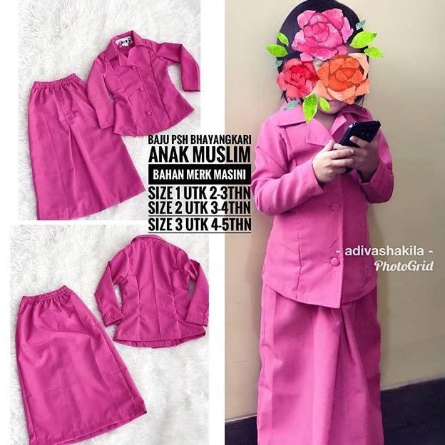 Baju Psh Bhayangkari Anak Muslim
