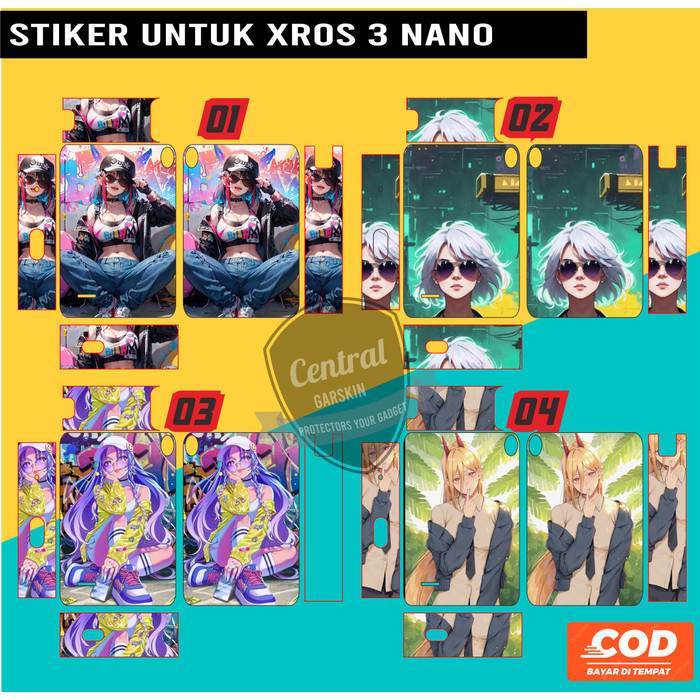 

*PromoTerjangkau* Xros 3 Nano Katalog Keren 01 Garskin Wrap Stiker Premium / X Casing Case COD
