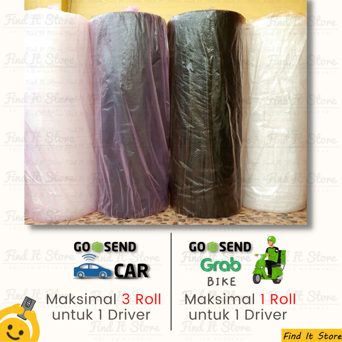 

MURAH!!! Plastik Bubble Wrap Roll 50 x 1,25 M 50 x 125 Hitam Putih