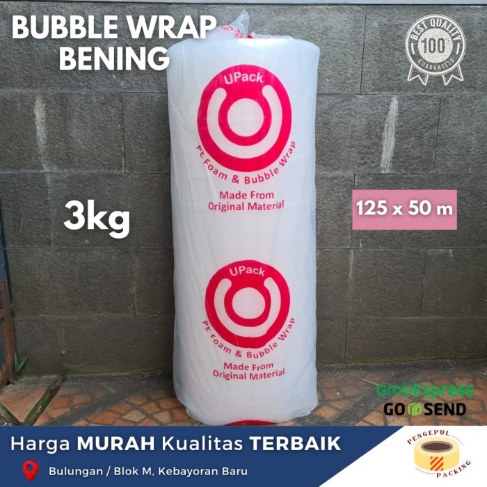 

BUBBLE WRAP UPACK 3KG PREMIUM 125 CM X 50 M