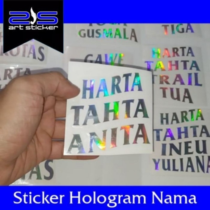 

*PromoTerjangkau* Harta Tahta Nama 7x7cm Garskin Wrap Stiker Premium / X Casing Case COD