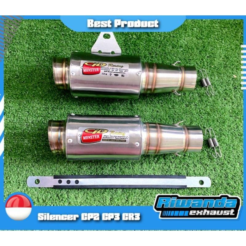 Knalpot Cld Monster Type Cp2 Mp2 Cr3 Universal Inlet 50Mm (Silencer Only)  Slincer Cld Monster Pnp B