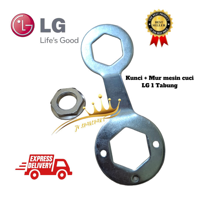 SET KUNCI + MUR GEARBOX MESIN CUCI LG 1 TABUNG.