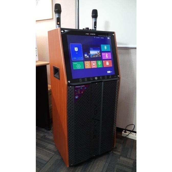 Grosir Speaker Portable Advance Kl15B Speaker 15 Inch Ada Tv 17 Inch + 2 Mic