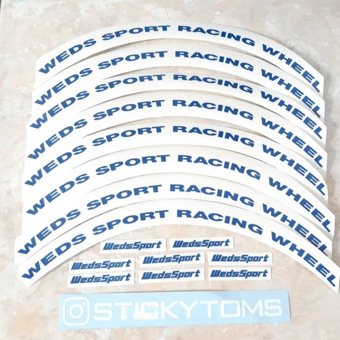 Stiker Velg Mobil Weds Sport TC005