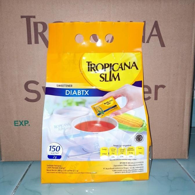 

Tropicana Slim Sweetener Diabtx 150 sachet
