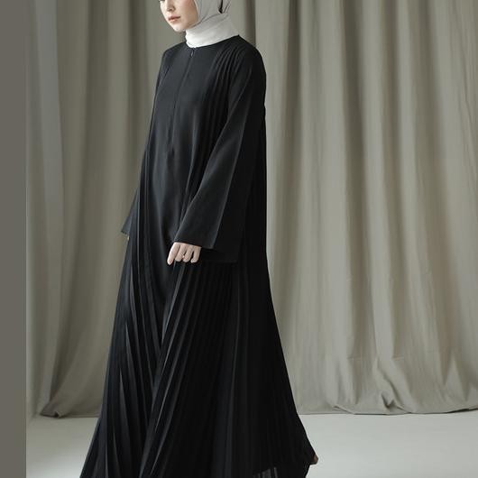 Asvari by Aska Label - Gamis wanita plisket Terlaris