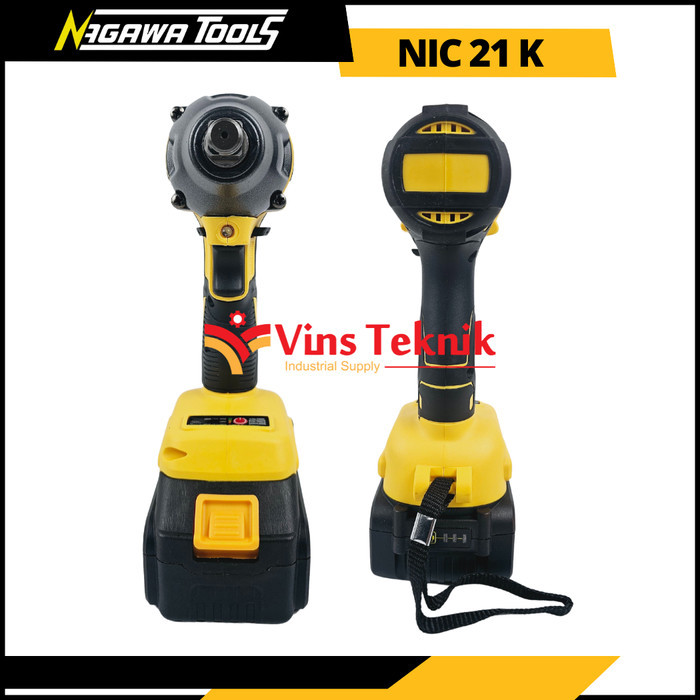Impact Wrench Brushless 21V Nagawa Mesin Impact Pembuka Baut