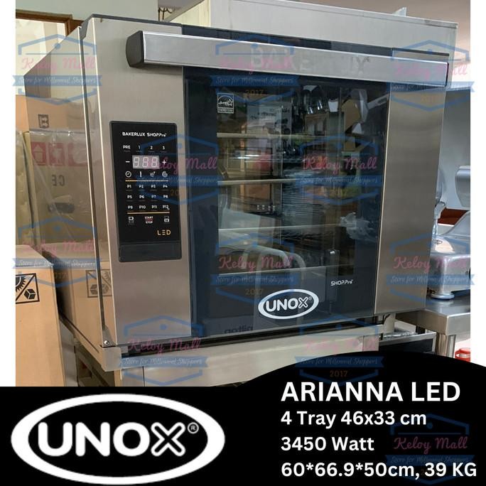 Arianna UNOX Convection Oven 4 Tray Listrik Seken Bekas