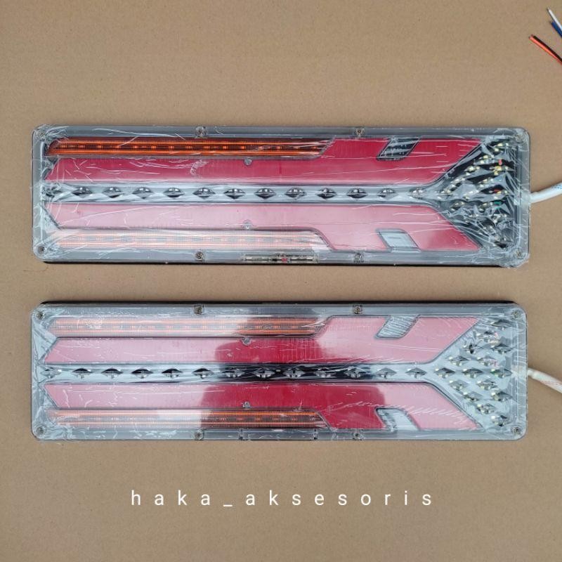 Lampu Belakang Stoplamp Truk Canter Led Panah 24 Volt