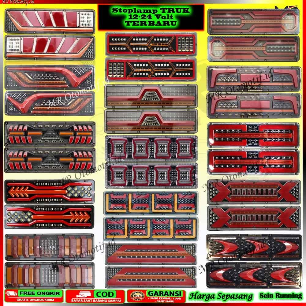 Lampu Variasi Stop Lamp Stoplamp Rem Led Belakang Sen Running Runing Mobil Truk Truck Model Rambo Bl