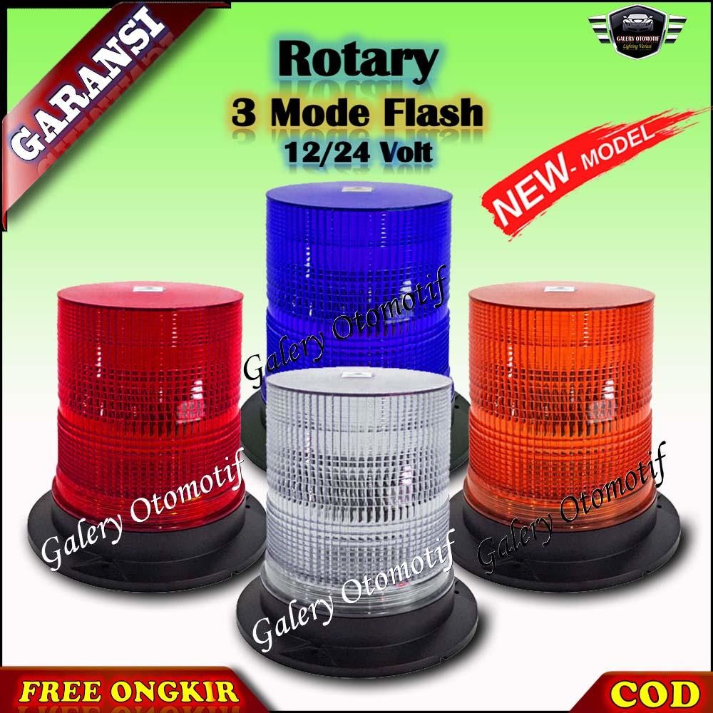 Lampu Rotary Rotari 012 3 Mode Mobil Truk Truck Engkel Canter Hino Tronton Fuso Trailer Treler Gande