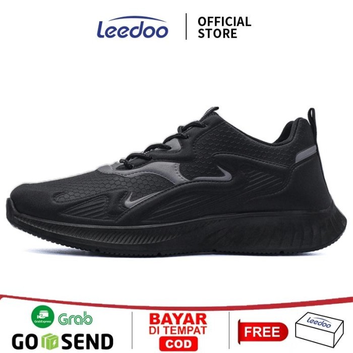 Leedoo Sepatu Sneakers Running Pria Casual Jogging Sepatu Kerja MR601