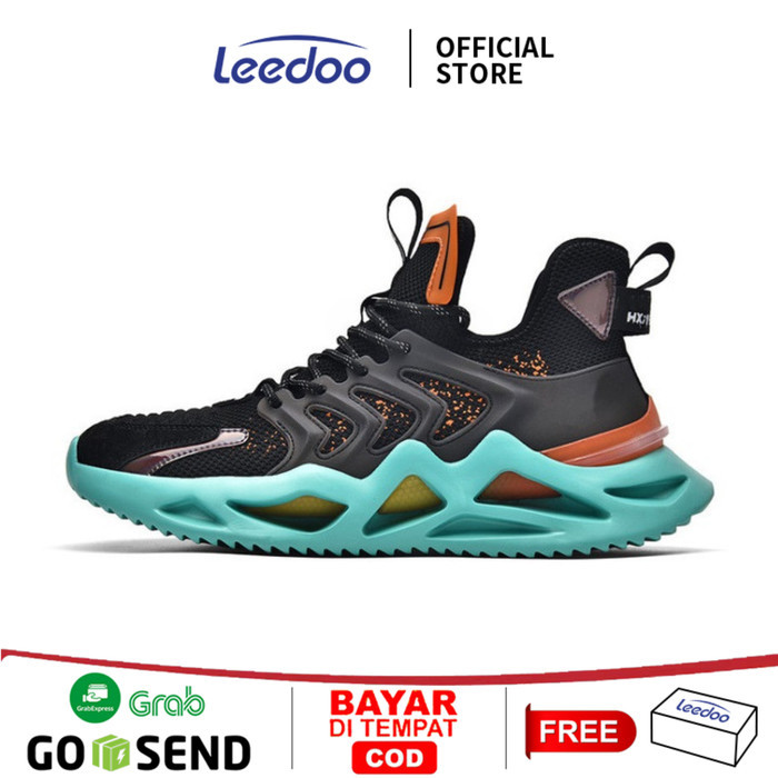 Leedoo Sepatu Sneakers Pria Sepatu Olahraga Sepatu Lari Basket MR505