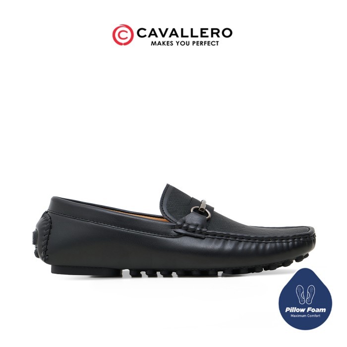 Sepatu Pria Loafers Cavallero Primo Hitam