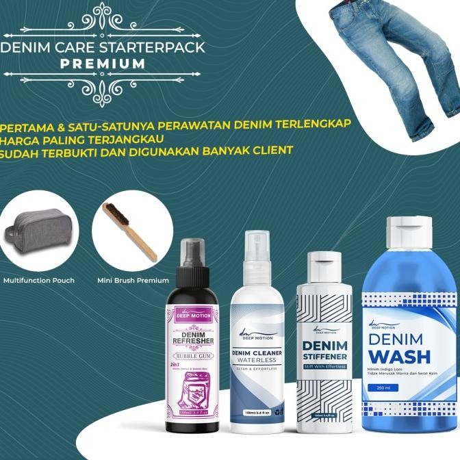 Denim Cleaner Starter Pack Kit Premium Pembersih Celana Denim Terlaris