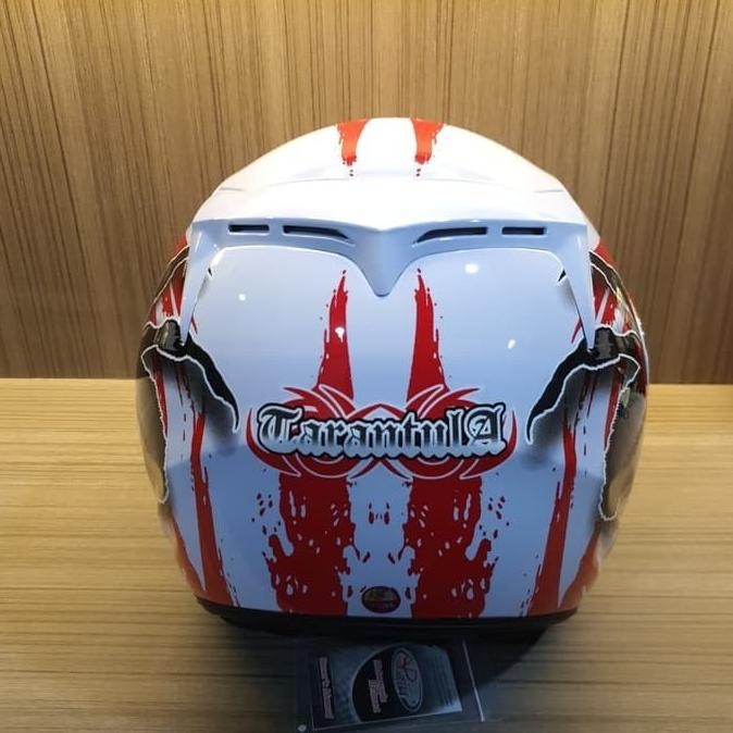 HELM MOTOR SNI DEWASA VIRTUE RED TARANTULA ORIGINAL ANTI PECAH Terlaris