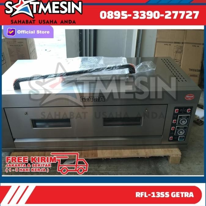 Promo Gas Baking Oven 1deck 3loyang Getra RFL-13SS Free jabodetabek