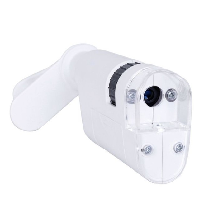 

80-120X Microscope With Phone Clip LED Lamp Magnifier Textile