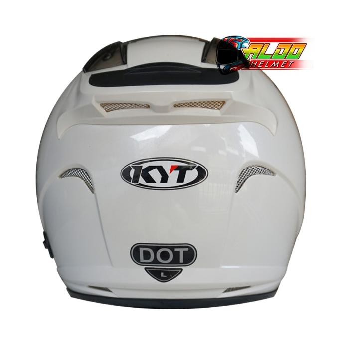 HELM KYT GALAXY SLIDE SOLID 2 VISOR PUTIH ORIGINAL Terlaris